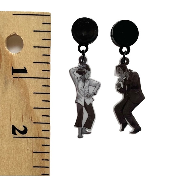 Retro Halloween Frankenstein Earrings – Pulp Fiction Inspired Movie Jewelry - Picture 11 of 12